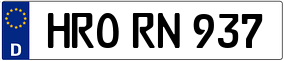 Trailer License Plate